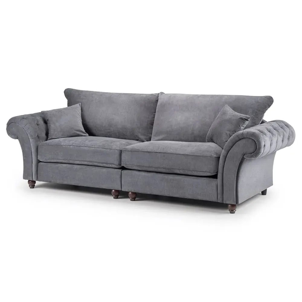 Winnsboro 4-Seater Sofa - Grey, Fabric