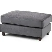 Winnsboro Fabric Footstool - Grey