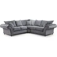 Winnsboro L-Shaped Corner Sofa - Grey, Fabric