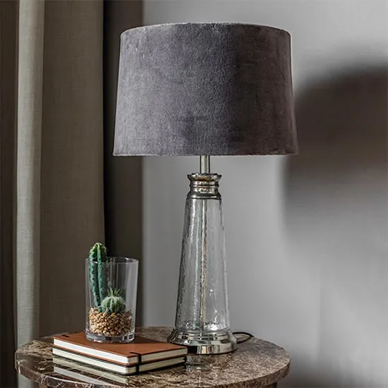 Winslet Table Lamp - Grey, Glass image