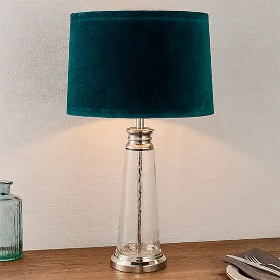 Winslet Table Lamp - Teal, Glass