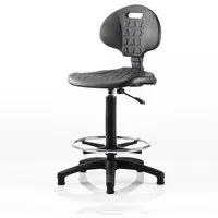 Winston Office Operator Chair with Foot Rest - Black