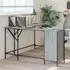 Wisbech L-Shaped Corner Desk - Grey Sonoma, Engineered Wood