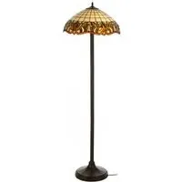 Wisterias Tiffany Umbrella Shade Floor Lamp - Bronze