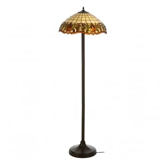 Wisterias Tiffany Umbrella Shade Floor Lamp - Bronze image