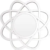 Witoka Globular Wall Mirror with Bevelled Edge - Silver, MDF alternate view