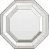 Witoka Octagonal Wall Mirror with Bevelled Edge - Silver