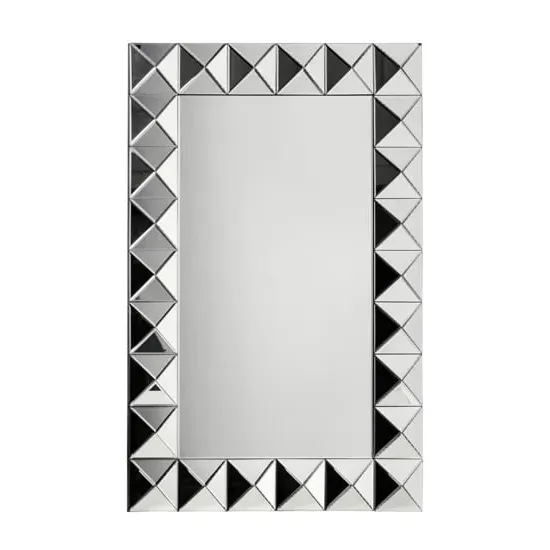 Witoka Rectangular Wall Mirror with 3D Bevelled Effect