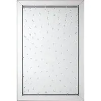 Witoka Splash Effect Wall Mirror with Bevelled Edge - Silver