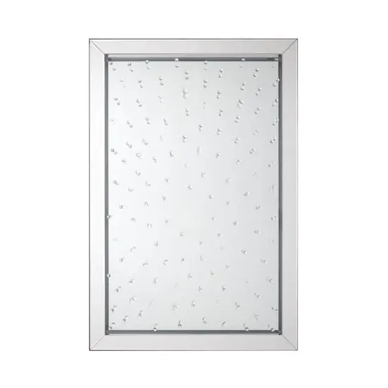 Witoka Splash Effect Wall Mirror with Bevelled Edge - Silver