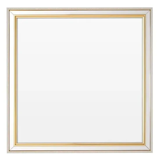 Witoka Square Wall Mirror with Double Frame - Gold