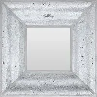 Wonda Square Wall Mirror - Silver, Mosaic Frame