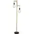 Woody 2 Light Floor Lamp - Black, Wood