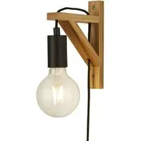 Woody Table Lamp - Black, Wood