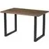 Worley 120cm Dining Table - Smoked, Black