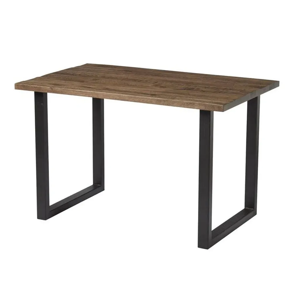 Worley 120cm Dining Table - Smoked, Black
