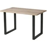 Worley 120cm Dining Table - White, Black