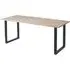 Worley 180cm Dining Table - Extra White, Black