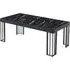Worley Coffee Table - Black Marble Effect, MDF