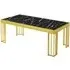 Worley Coffee Table - Black Marble Effect, MDF