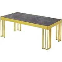 Worley Coffee Table - Grey Marble Effect, MDF
