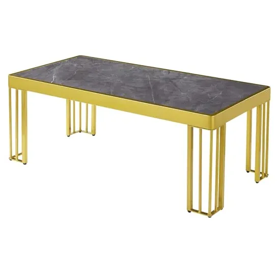 Worley Coffee Table - Grey Marble Effect, MDF
