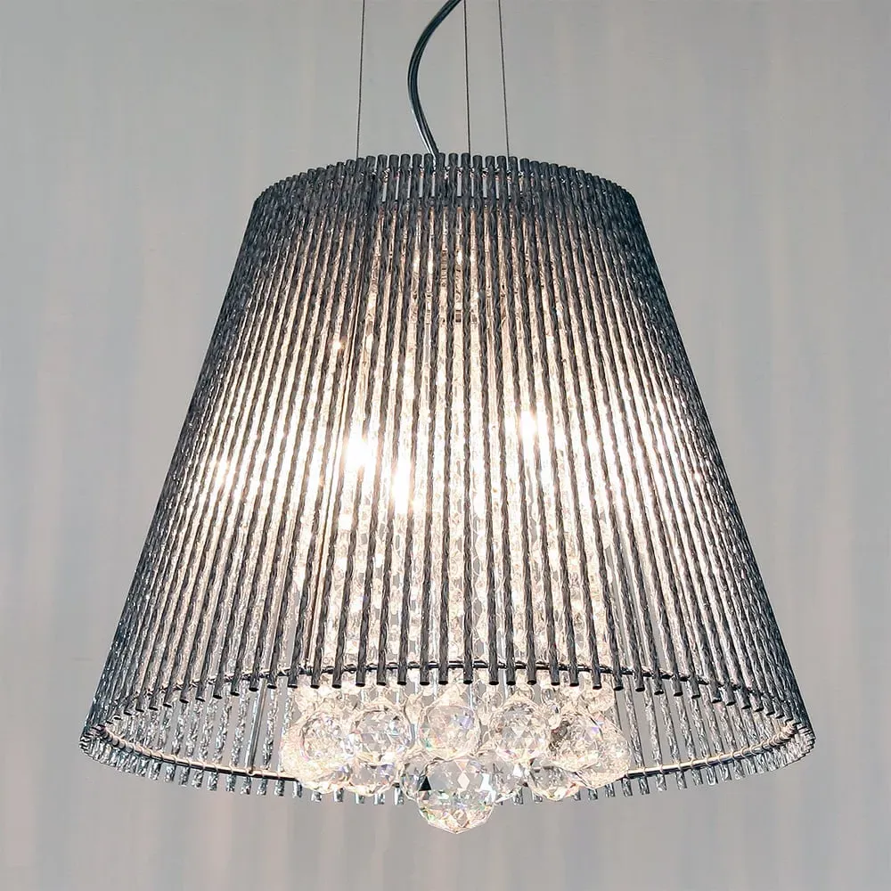 Wrigley Eight Light Chandelier Ceiling Light - Chrome