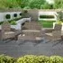 Wroclaw 4 Piece Garden Set - Grey, Rattan