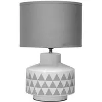 Wylica Table Lamp - Grey, Ceramic