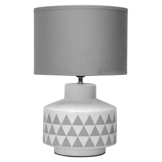 Wylica Table Lamp - Grey, Ceramic