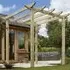 Wymondham Wooden Pergola - Natural