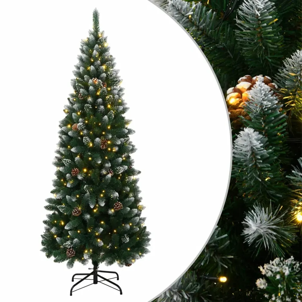 Xenia 150cm Artificial Christmas Tree with LED String - Green, PVC product