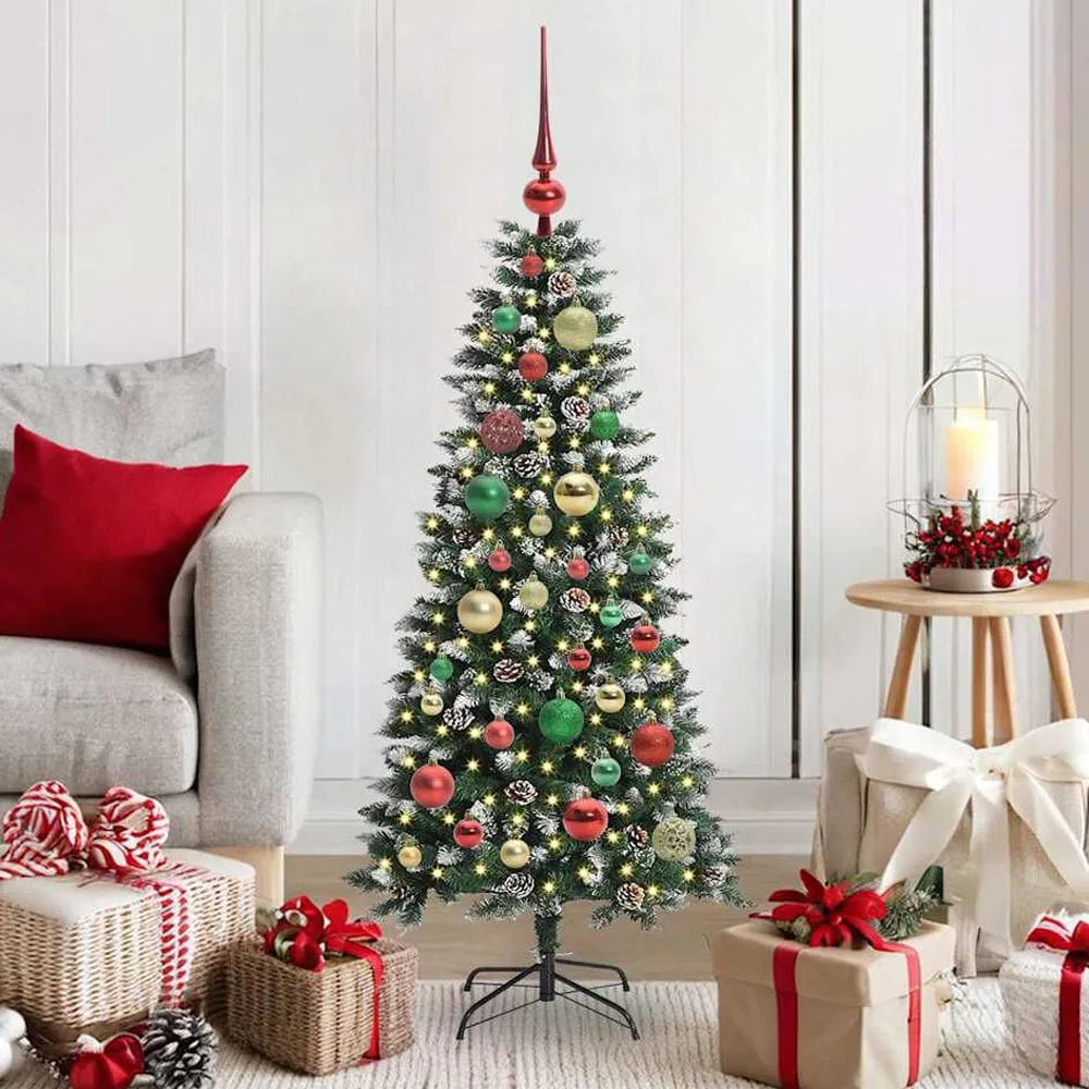 Xenia 150cm Artificial Christmas Tree with LED String - Green