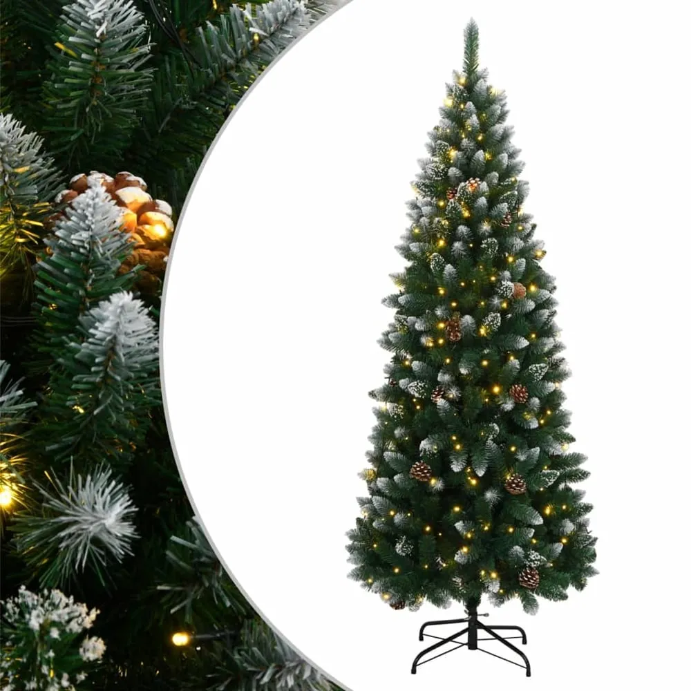Xenia 180cm Artificial Christmas Tree with LED String - White