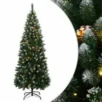 Xenia 240cm Artificial Christmas Tree with LED String - Green