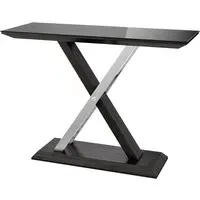 Xenia Console Table - Black, Grey Walnut