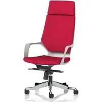 Xenia High Back Office Chair with Arms - Bergamot Cherry, Fabric