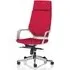 Xenia High Back Office Chair with Arms - Bergamot Cherry, Fabric