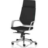 Xenia High Back Office Chair with Arms - Black, Fabric