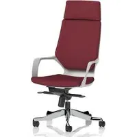 Xenia High Back Office Chair with Arms - Ginseng Chilli, Fabric