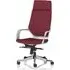 Xenia High Back Office Chair with Arms - Ginseng Chilli, Fabric