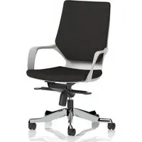 Xenia Office Chair with Arms - Black, Fabric