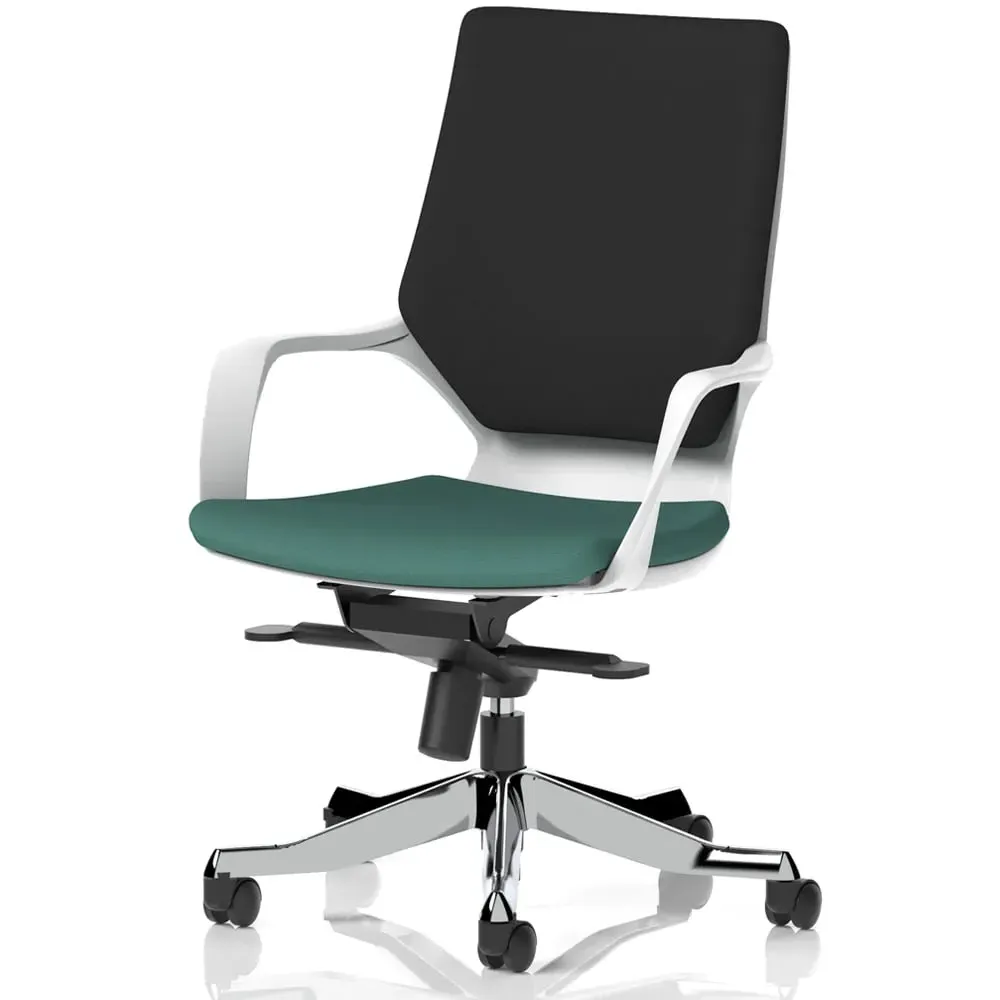 Xenia Office Chair with Arms - Quest Kelp, Fabric