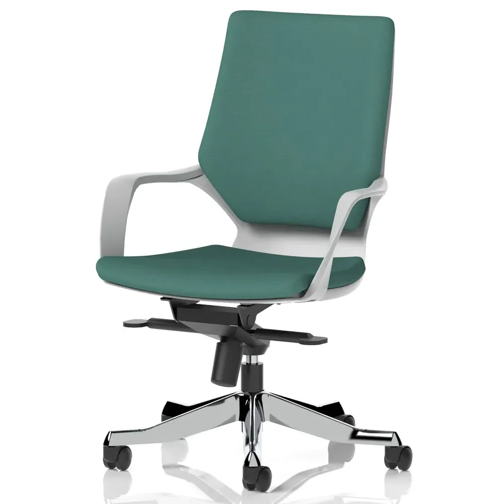 Xenia Office Chair with Arms - Quest Kelp, Fabric