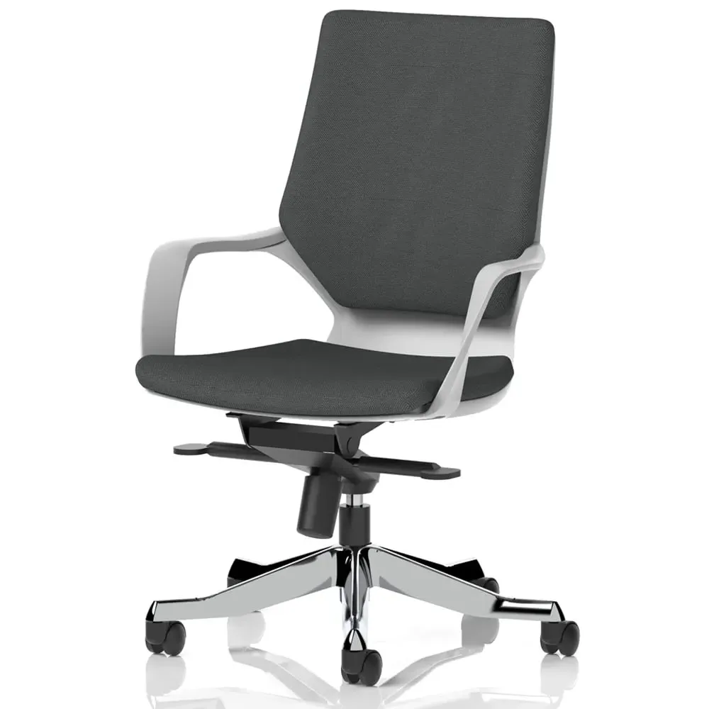 Xenia Office Chair with Arms - Quest Mussel, Fabric