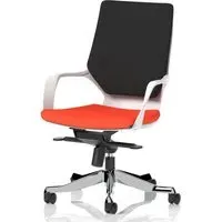 Xenia Office Chair with Arms - Tabasco Orange, Fabric