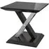 Xenia Side Table - Black, Grey Walnut