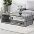 Xono Coffee Table with Shelf - Melange Marble Effect