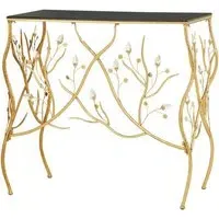Xuange Console Table - Black, Gold