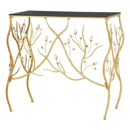 Xuange Console Table - Black, Gold